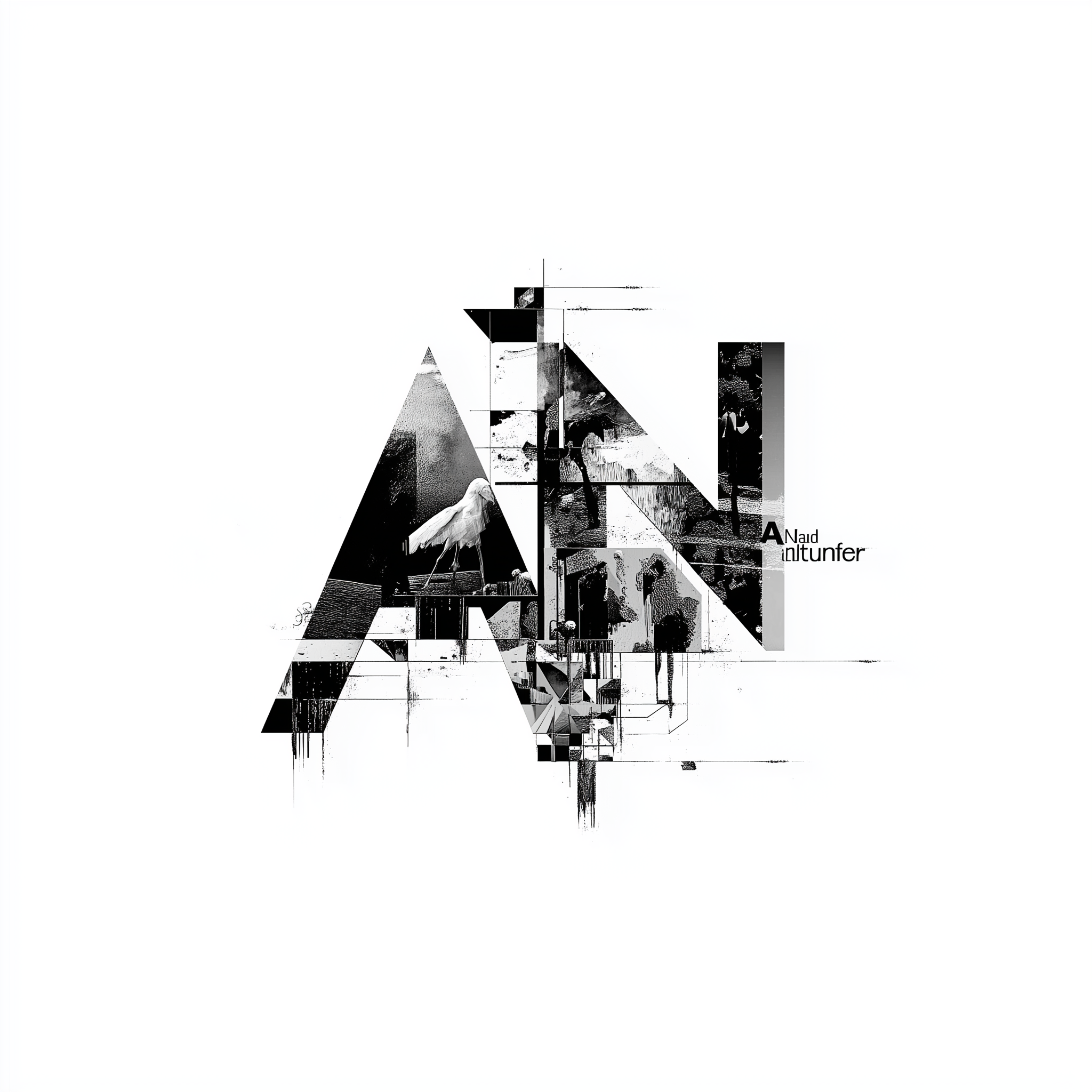 U9633385429 deconstructed alphabet letters a and n fragmented i e4dd182d addf 429a 90c7 2b9c7f7d6419